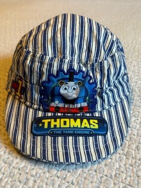 Thomas & Friends Blue and White Striped Train Cap